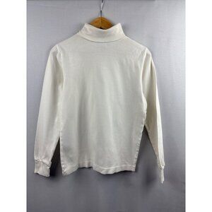 Vintage Gap Womens Medium White Cotton Turtleneck Top
